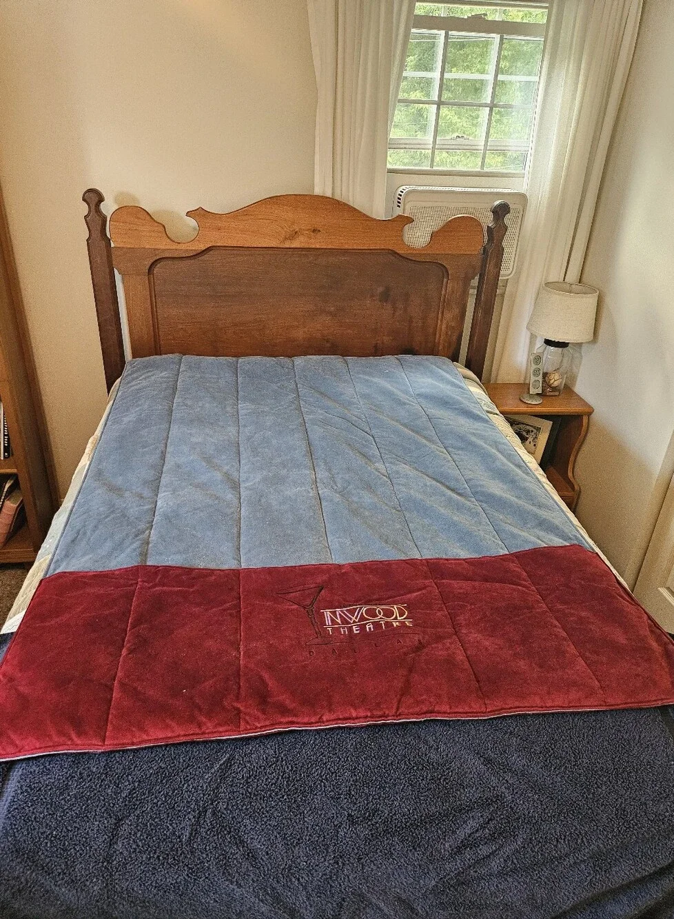 Inwood Theatre Dallas Red Plush Throw -